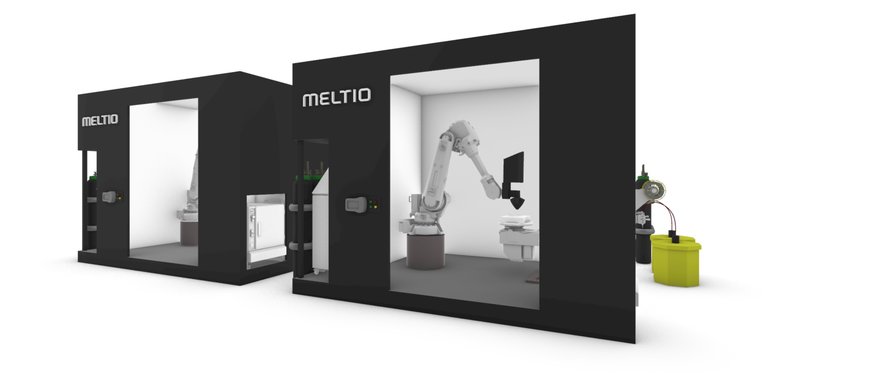 Meltio presenta una célula robótica que permite la impresión metálica 3D segura en un entorno cerrado, ideal para uso industrial